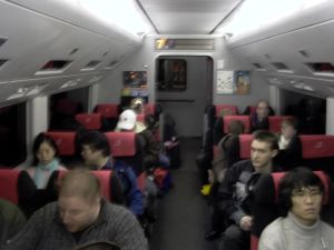 Inside shinkansen