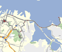Map of route