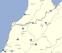 Map of route