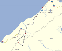 Map of route