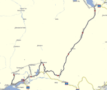 Map of route