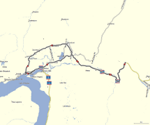 Map of route