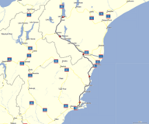 Map of route