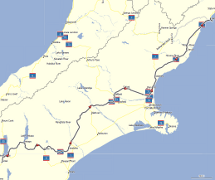 Map of route